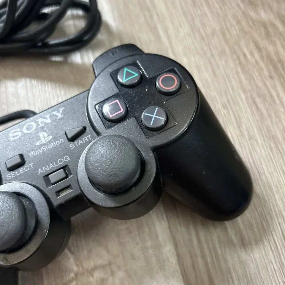 Sony PlayStation 2 DualShock 2 Controller Wired SCPH-10010 Black OEM Tested READ